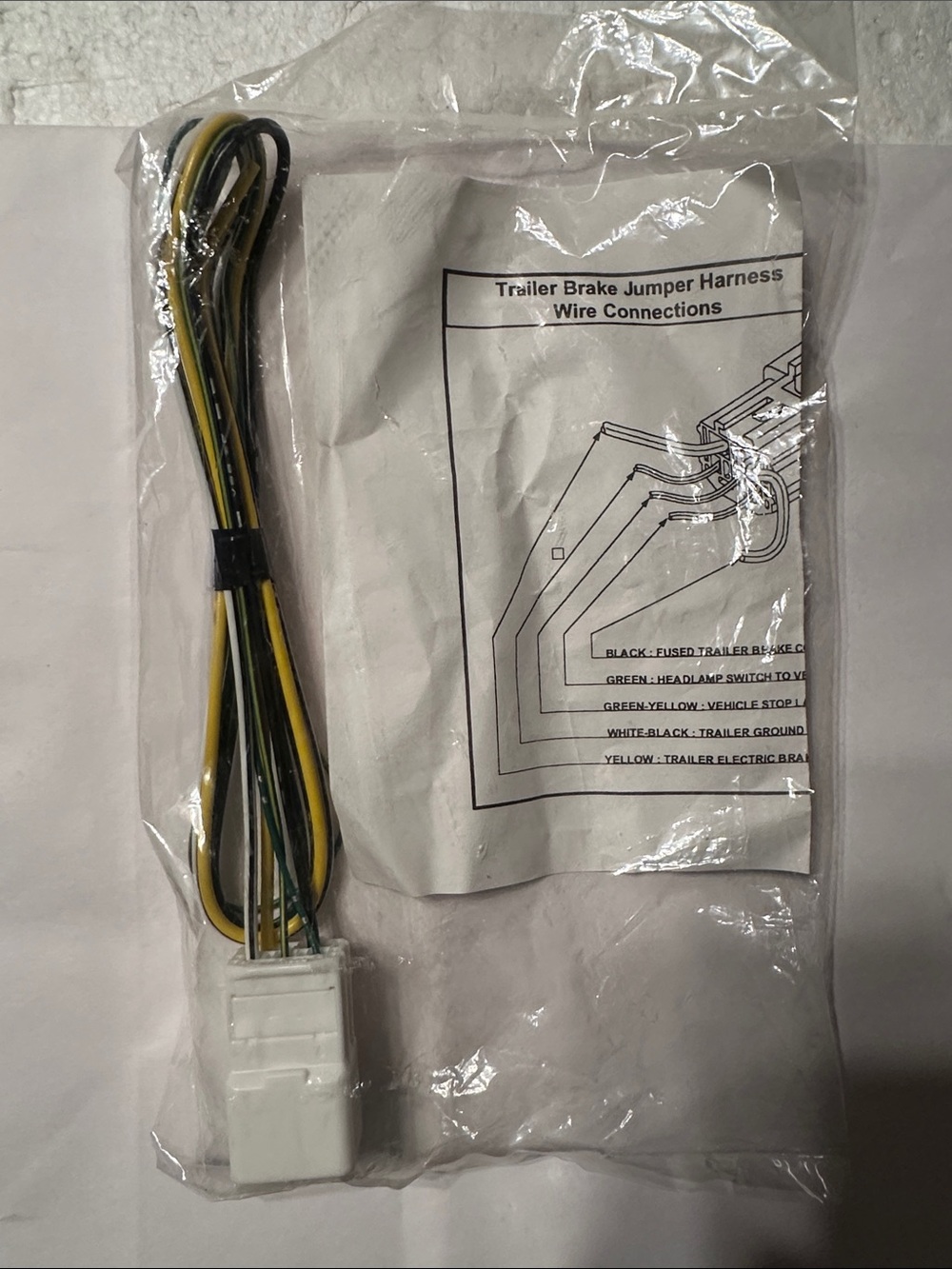 Trailer Brake Jumpet Harness Wire Connections